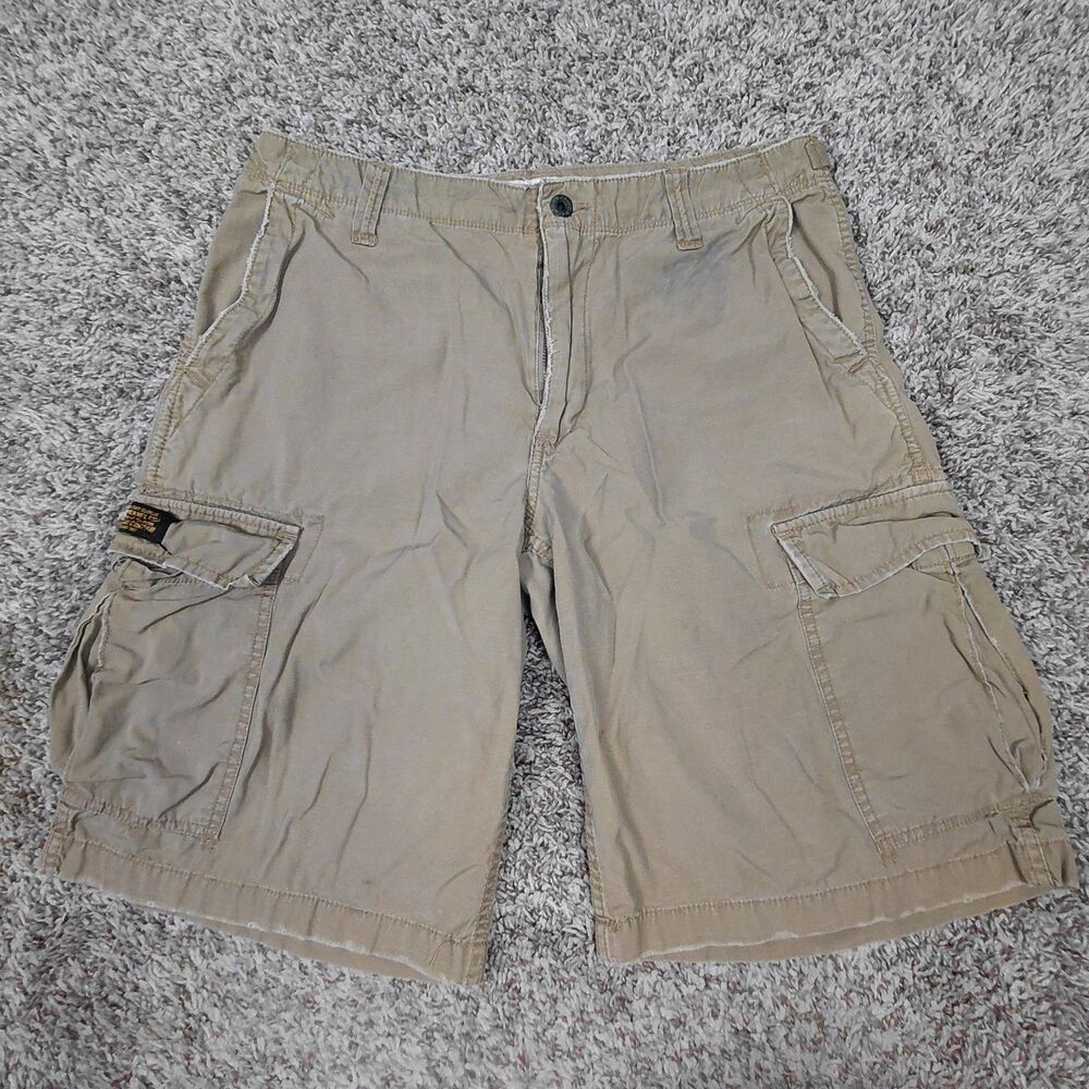 Vintage Polo Jeans Co Ralph Lauren Cargo Shorts Mens 32 Military Y2K Side Buckle